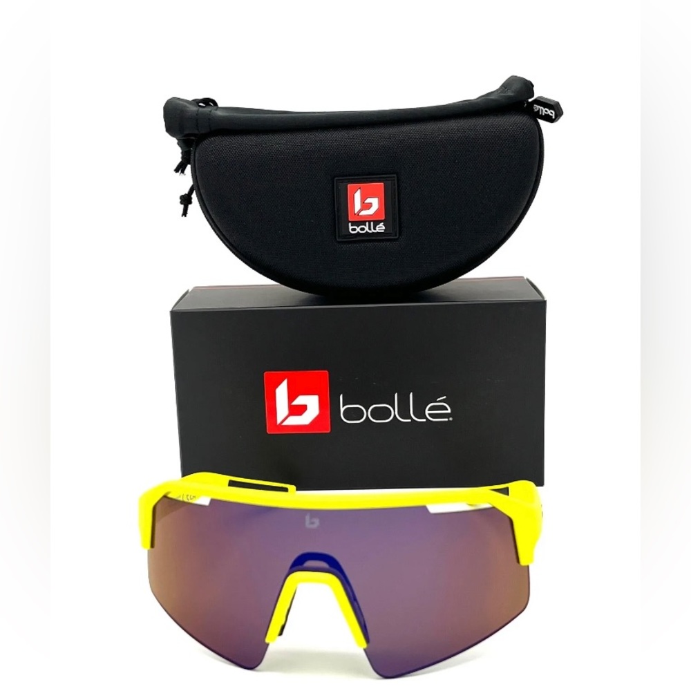 BOLLE C-SHIFTER Acid Yellow Matte / Brown Blue  140mm Sunglasses
